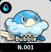 Bubble Water starter Evomon