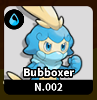 Evomon Bubboxer Water pet dex 002 for Roblox Evomon wiki