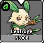Evomon Leafroge Grass pet dex 008 for Roblox Evomon wiki
