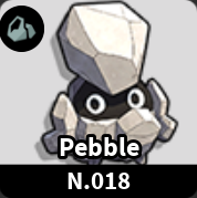 Evomon Pebble Rock pet dex 018 for Roblox Evomon wiki