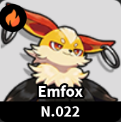 Evomon Emfox Fire pet dex 022 for Roblox Evomon wiki