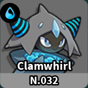 Evomon Clamwhirl Water pet dex 032 for Roblox Evomon wiki