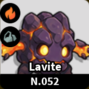 Evomon Lavite Fire pet dex 052 for Roblox Evomon wiki
