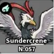 Evomon Sundercrene Flying pet dex 057 for Roblox Evomon wiki