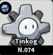 Evomon Tinkog Steel pet dex 074 for Roblox Evomon wiki