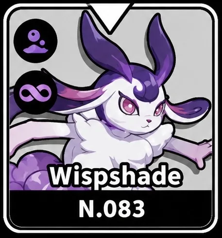 Evomon Wispshade Poison pet dex 083 for Roblox Evomon wiki